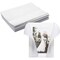 100 Pack Vellum Jackets for 5x7 Invitations, Pre-Folded Bulk Transparent Paper Envelope Liners for Wedding Cards and Scrapbooking